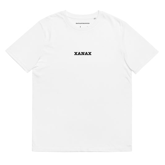 XANAX White Katastrofffe Unisex organic cotton t-shirt