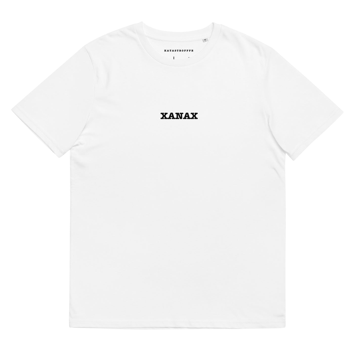 XANAX White Katastrofffe Unisex organic cotton t-shirt