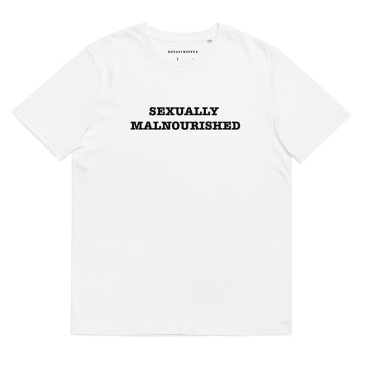SEXUALLY MALNOURISHED Katastrofffe  Unisex organic cotton t-shirt