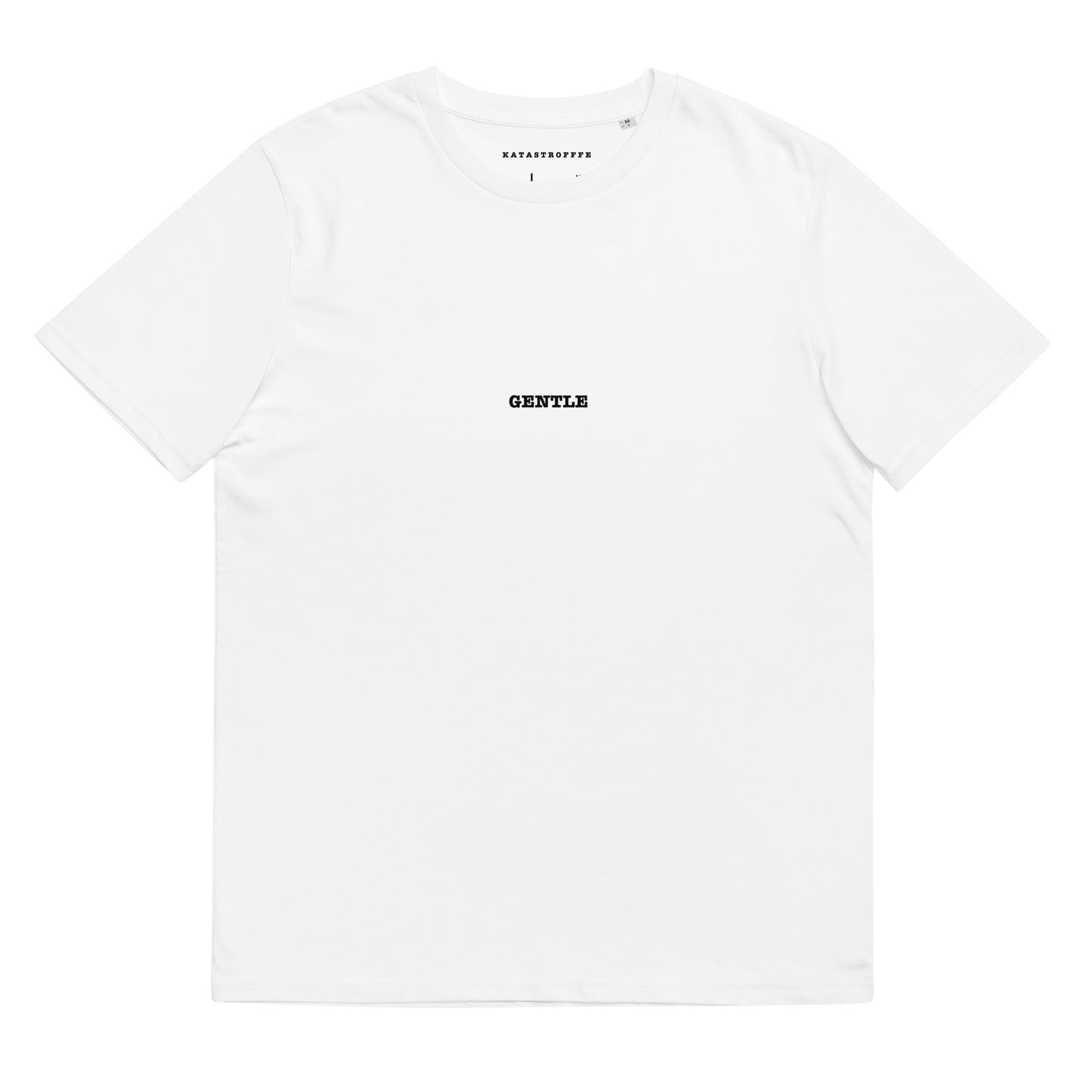 GENTLE White Katastrofffe Unisex organic cotton t-shirt