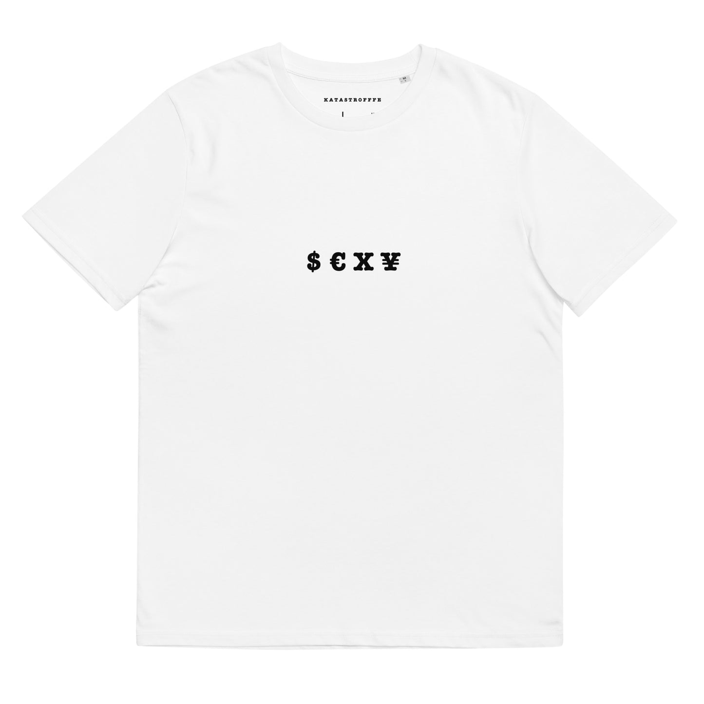 SEXY MONEY White Katastrofffe Unisex organic cotton t-shirt