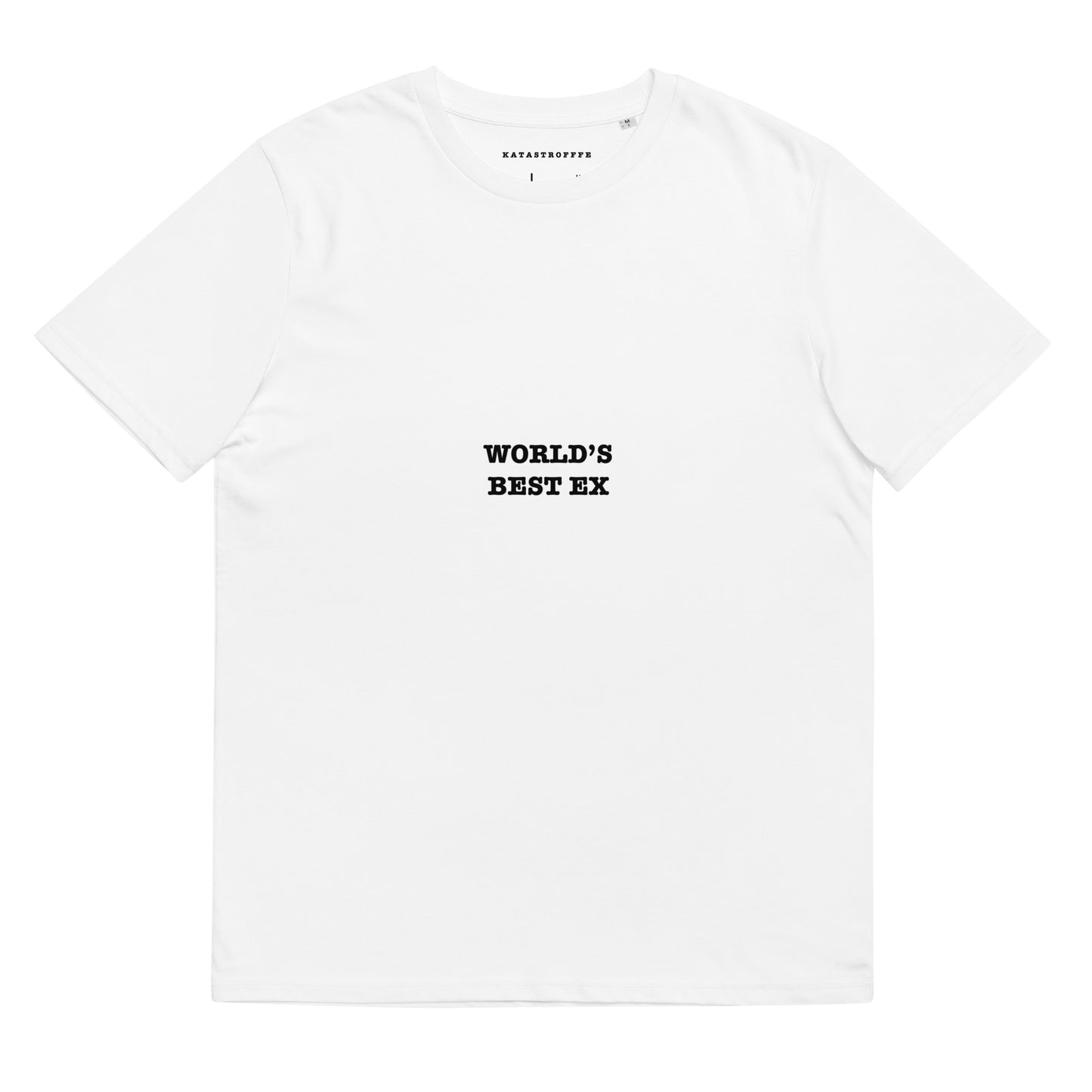 WORLD'S BEST EX KATASTROFFFE Unisex organic cotton t-shirt